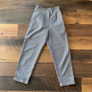 Zara blue and white gingham pants